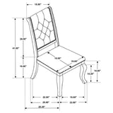Brockway Upholstered Dining Chair Barley Brown (Set of 2) - 110292