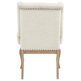 Brockway Upholstered Arm Chair Barley Brown (Set of 2) - 110293