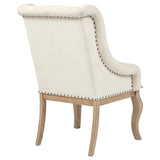 Brockway Upholstered Arm Chair Barley Brown (Set of 2) - 110293