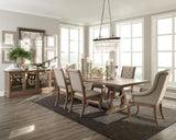 Brockway Upholstered Arm Chair Barley Brown (Set of 2) - 110293