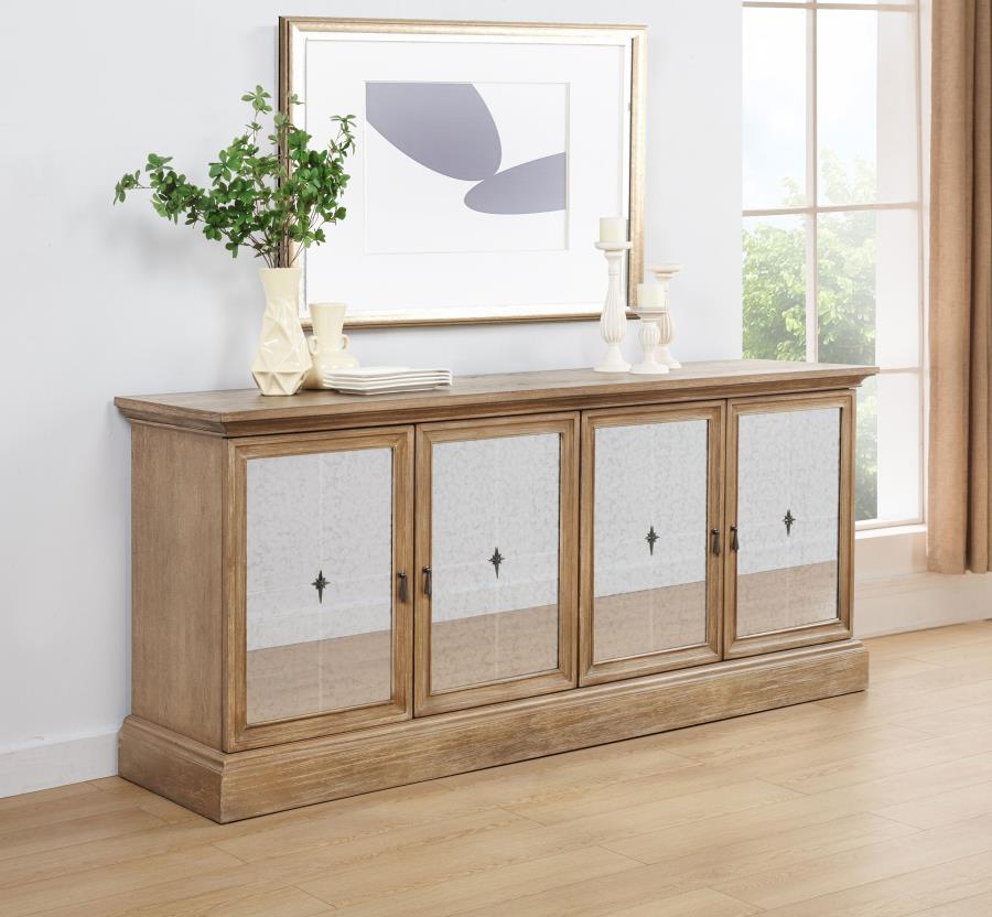 Brockway 4-door Dining Sideboard Buffet Cabinet Barley Brown - 110295