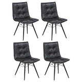 Aiken Upholstered Dining Side Chair Charcoal (Set of 4) - 110302