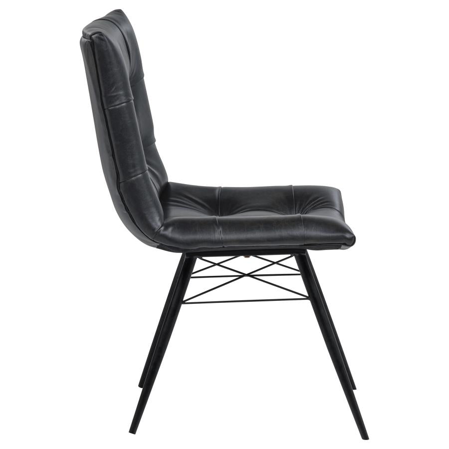 Aiken Upholstered Dining Side Chair Charcoal (Set of 4) - 110302