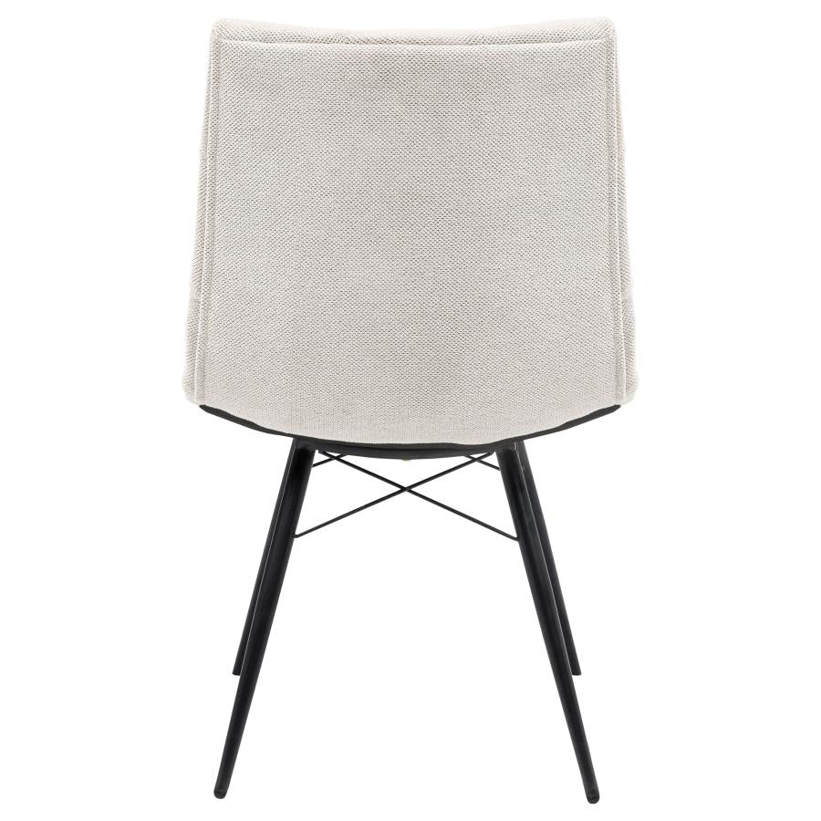 Aiken Fabric Upholstered Dining Side Chair Saddle Stone White (Set of 4) - 110332STN