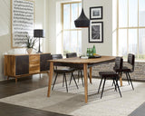 Partridge 5-piece Dining Set Natural Sheesham and Espresso - 110571-S5E