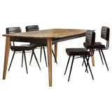 Partridge 5-piece Dining Set Natural Sheesham and Espresso - 110571-S5E