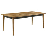 Partridge 6-piece Dining Set Natural Sheesham and Espresso - 110571-S6E