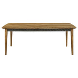 Partridge 6-piece Dining Set Natural Sheesham and Espresso - 110571-S6E