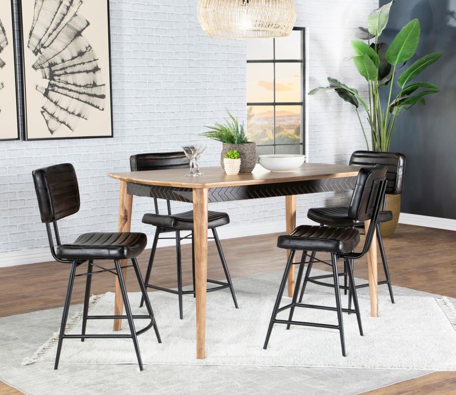 Partridge 5-piece Counter Dining Set Sheesham and Espresso - 110578-S5E