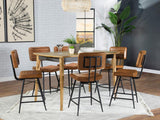 Partridge 7-piece Counter Dining Set Sheesham and Camel - 110578-S7C