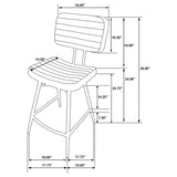 Partridge 7-piece Counter Dining Set Sheesham and Camel - 110578-S7C