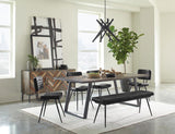 Misty Leather Upholstered Dining Chair Espresso (Set of 2) - 110652