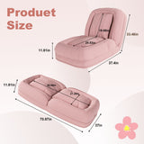 Upholstered Foldable Lazy Sofa Bed For Adults And Pets
