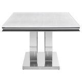 Kerwin Rectangular 71-inch Stone Top Dining Table White - 111101