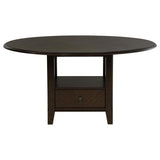 Twyla 5-piece 60-inch Round Wood Dining Table Set Dark Cocoa - 115100-S5
