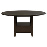 Twyla 5-piece 60-inch Round Wood Dining Table Set Dark Cocoa - 115100-S5
