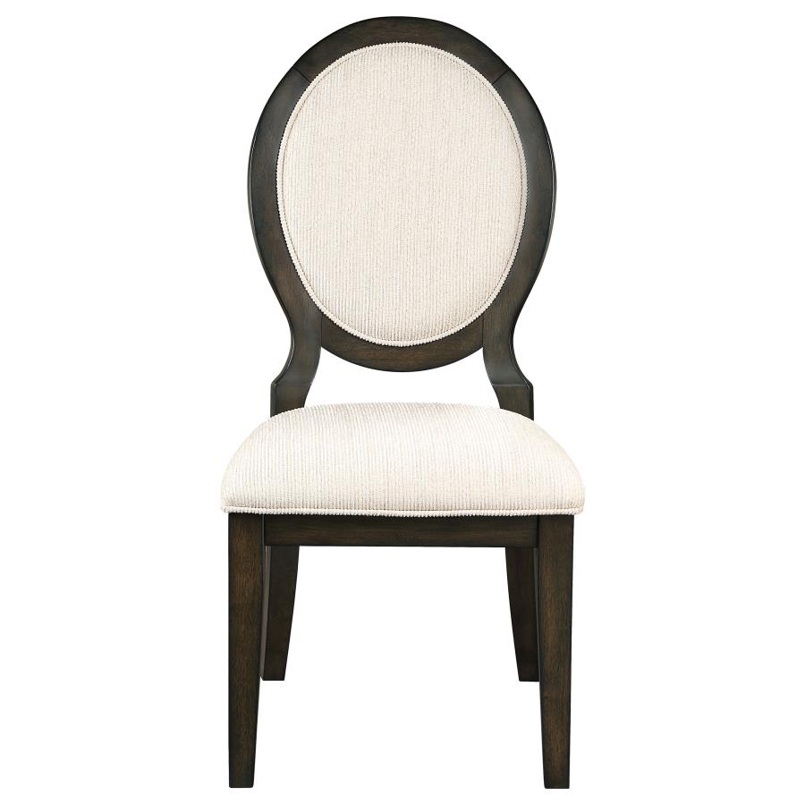 Twyla 5-piece 60-inch Round Wood Dining Table Set Dark Cocoa - 115100-S5