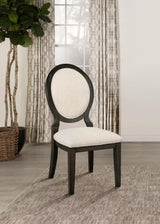 Twyla Oval Back Dining Side Chair Dark Cocoa (Set of 2) - 115102