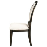 Twyla Oval Back Dining Side Chair Dark Cocoa (Set of 2) - 115102