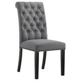 Alana Fabric Upholstered Dining Side Chair Grey (Set of 2) - 115162