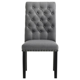 Alana Fabric Upholstered Dining Side Chair Grey (Set of 2) - 115162
