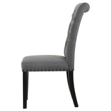 Alana Fabric Upholstered Dining Side Chair Grey (Set of 2) - 115162