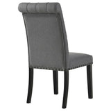 Alana Fabric Upholstered Dining Side Chair Grey (Set of 2) - 115162