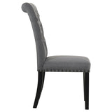 Alana Fabric Upholstered Dining Side Chair Grey (Set of 2) - 115162