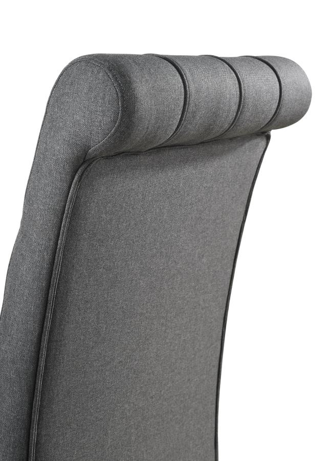 Alana Fabric Upholstered Dining Side Chair Grey (Set of 2) - 115162