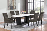 Alana Velvet Upholstered Dining Arm Chair Brown - 115173