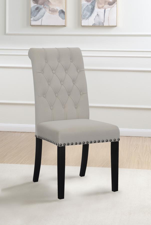 Alana Velvet Upholstered Dining Side Chair Sand (Set of 2) - 115182