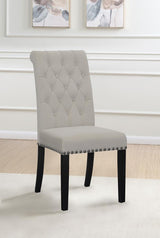 Alana Velvet Upholstered Dining Side Chair Sand (Set of 2) - 115182