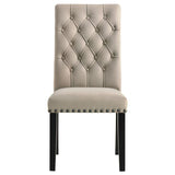 Alana Velvet Upholstered Dining Side Chair Sand (Set of 2) - 115182