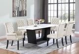 Alana Velvet Upholstered Dining Side Chair Sand (Set of 2) - 115182