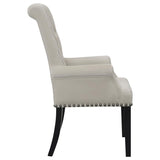 Alana Velvet Upholstered Dining Arm Chair Sand - 115183
