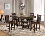 Dewey 5-piece Rectangular Dining Table Set Walnut - 115208-S5