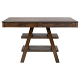 Dewey Rectangular 60-inch Counter Height Dining Table Walnut - 115208