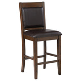 Dewey Upholstered Counter Chair Walnut (Set of 2) - 115209