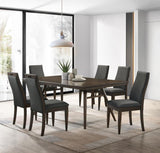 Wes 7-piece Rectangular Dining Table Set Dark Walnut - 115271-S7