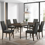 Wes Rectangular 80-inch Wood Dining Table Dark Walnut - 115271