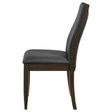 Wes Upholstered Dining Side Chair Dark Walnut (Set of 2) - 115272