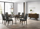 Wes Upholstered Dining Side Chair Dark Walnut (Set of 2) - 115272