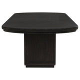 Leandro 7-piece Rectangular Dining Table Set Burnished Black - 115391-S7