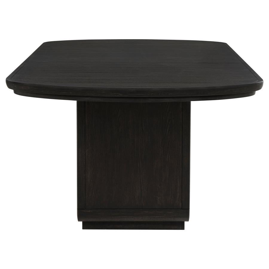 Leandro 78-inch Extension Dining Room Table Burnished Black - 115391