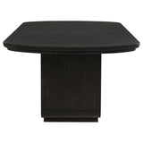 Leandro 78-inch Extension Dining Room Table Burnished Black - 115391