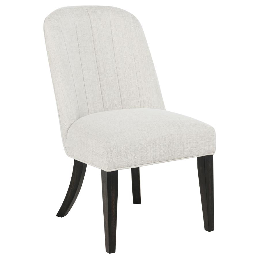 Leandro Upholstered Dining Side Chair Cream (Set of 2) - 115392