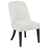 Leandro Upholstered Dining Side Chair Cream (Set of 2) - 115392