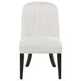 Leandro Upholstered Dining Side Chair Cream (Set of 2) - 115392