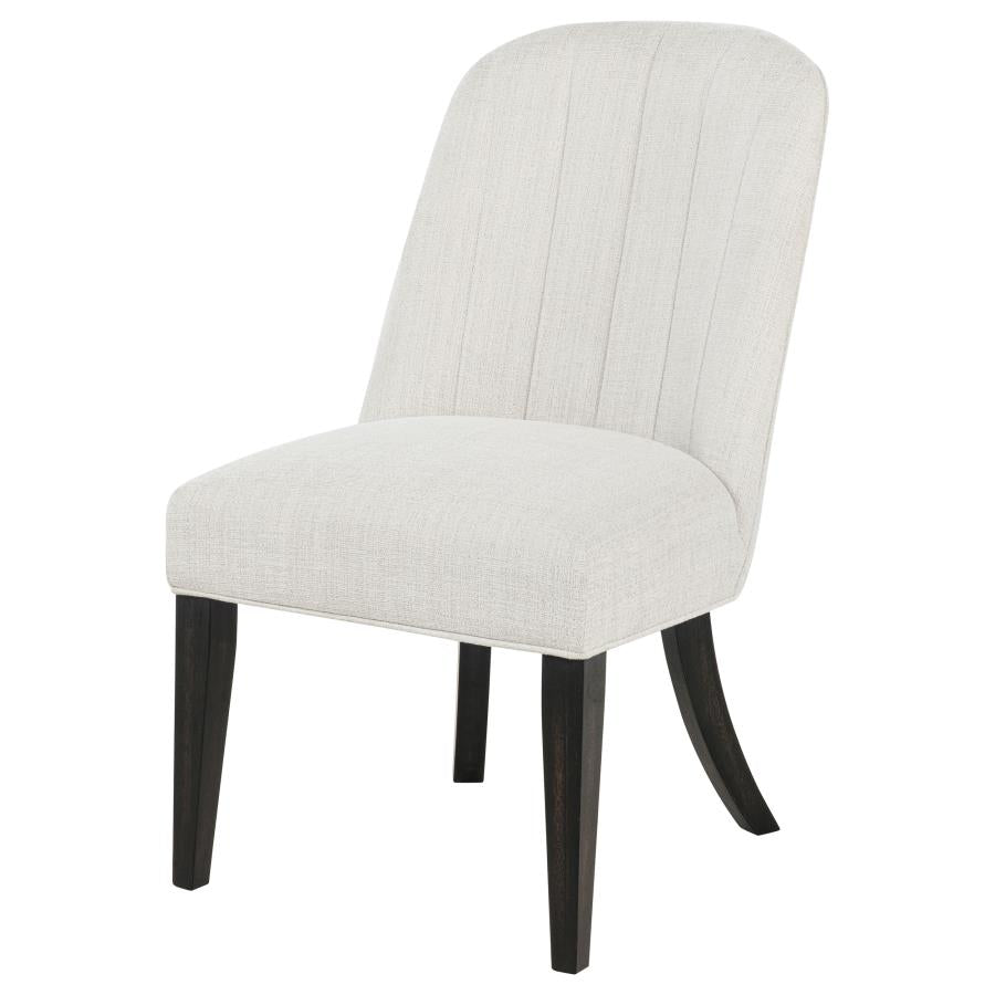 Leandro Upholstered Dining Side Chair Cream (Set of 2) - 115392