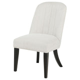 Leandro Upholstered Dining Side Chair Cream (Set of 2) - 115392